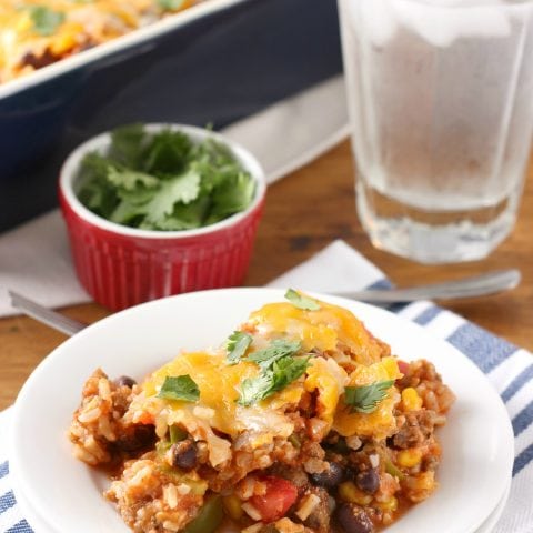 Southwestern Stuffed Pepper Casserole - A Kitchen Addiction