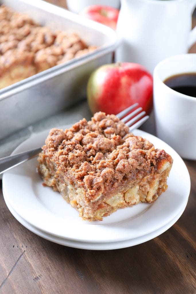 Apple Streusel French Toast Bake - A Kitchen Addiction