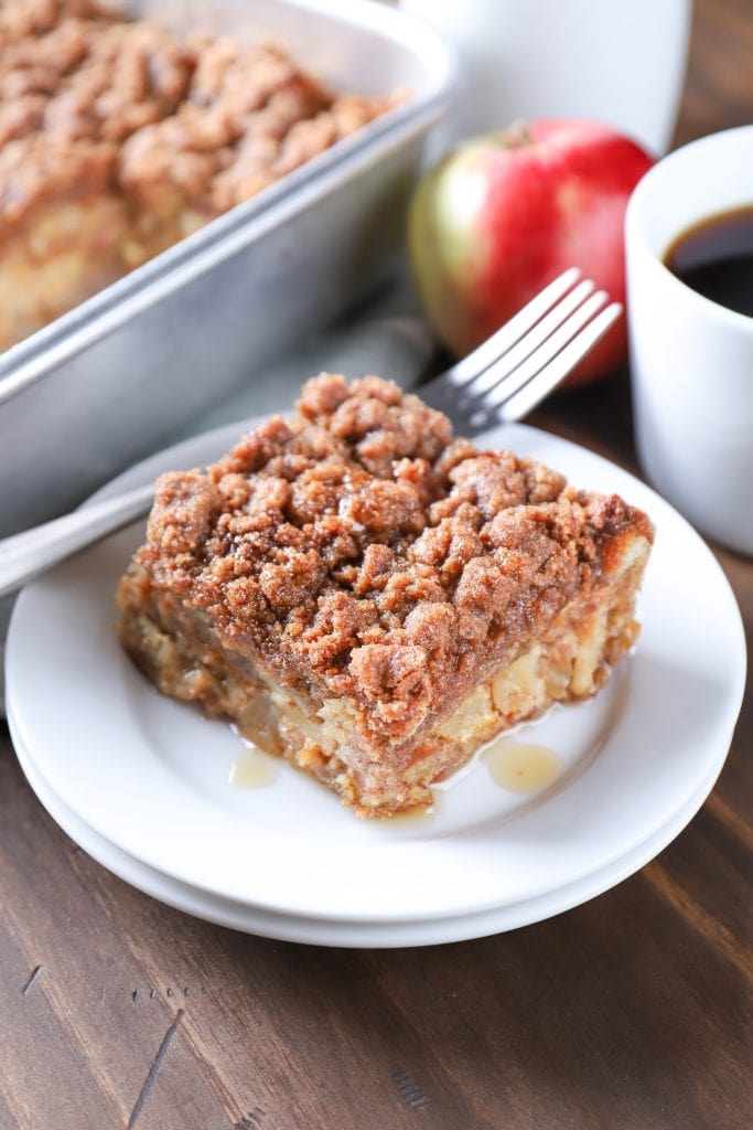 Apple Streusel French Toast Bake - A Kitchen Addiction