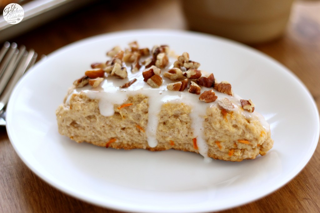 Carrot Cake Scones - A Kitchen Addiction