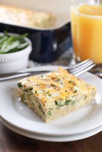 Cheesy Spinach And Artichoke Egg Bake - A Kitchen Addiction