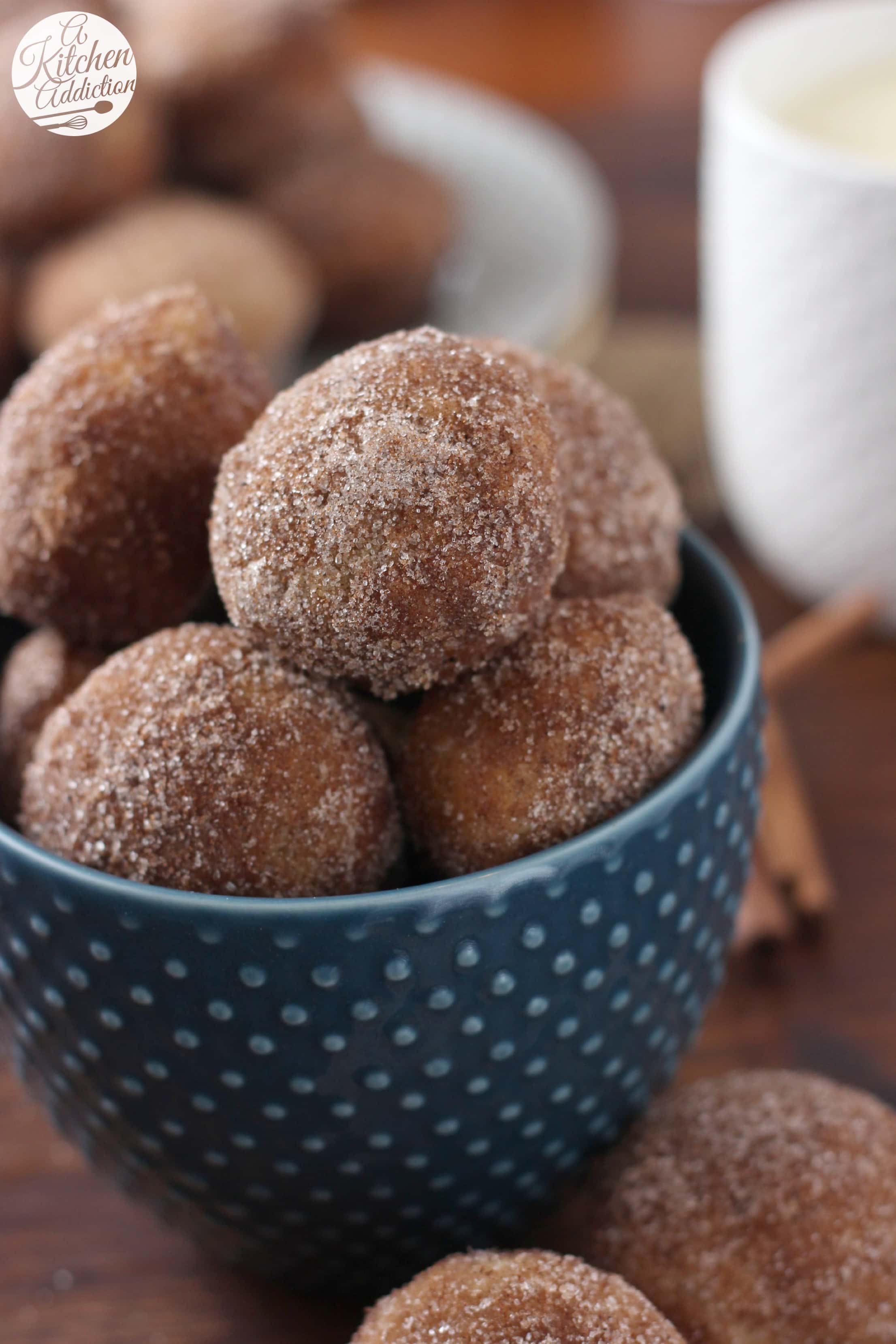 Cinnamon Sugar Eggnog Donut Muffins - A Kitchen Addiction
