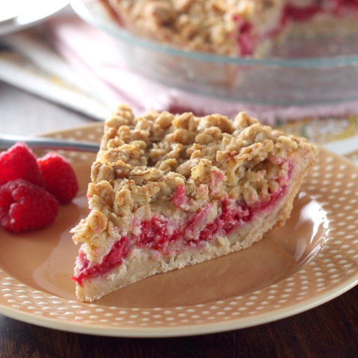 Raspberry Custard Pie - A Kitchen Addiction
