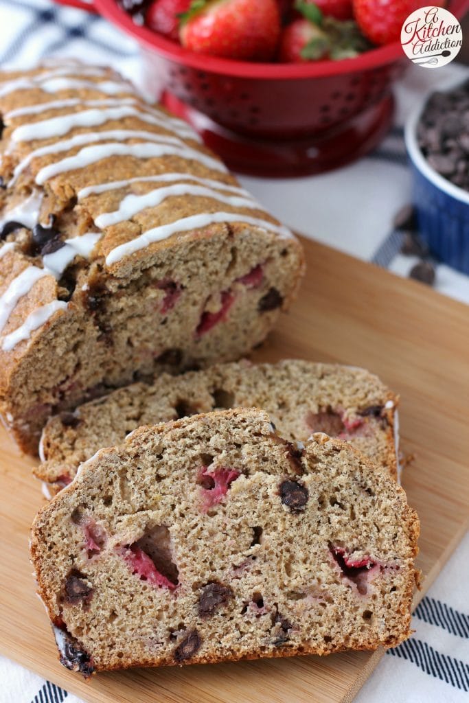 Strawberry Chocolate Chip Graham Banana Bread - A Kitchen Addiction