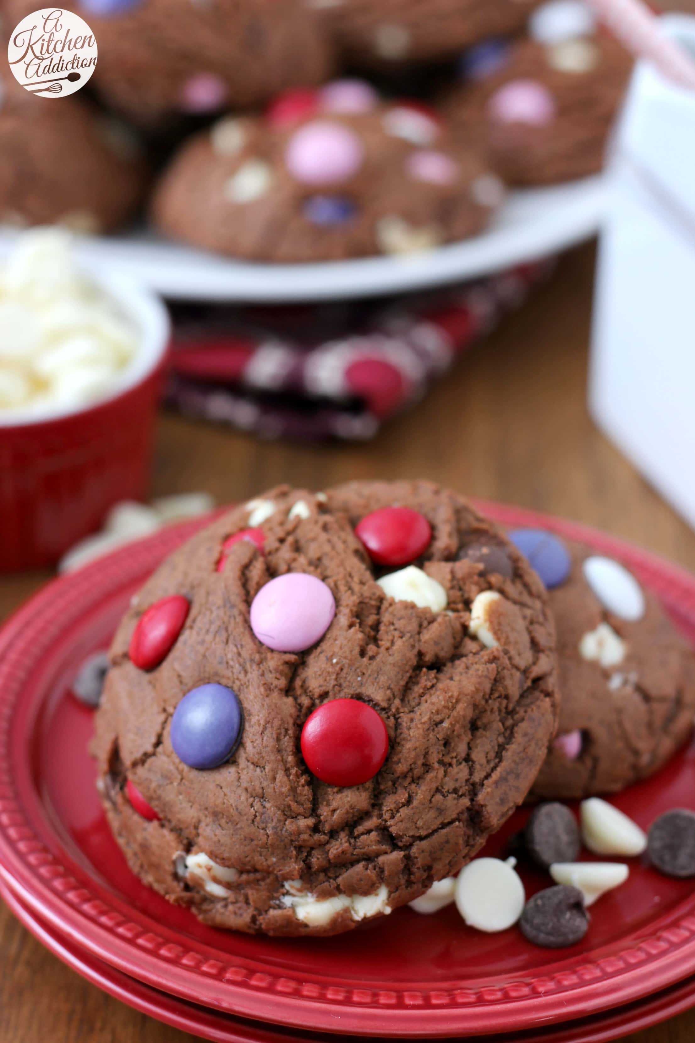 Triple Chocolate Fudge Cookies - A Kitchen Addiction