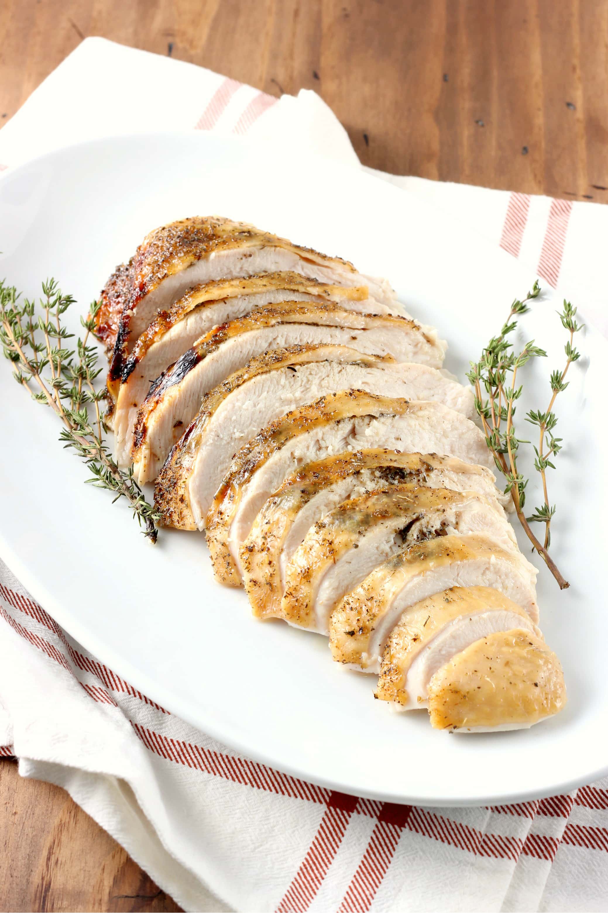 Slow Cooker Maple Herb Butter Turkey Breast with Apple Cider Glaze - A ...