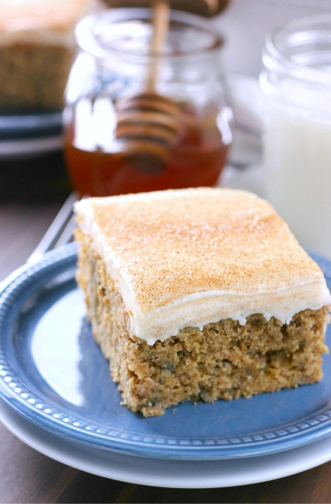 Cinnamon Banana Cake with Honey Cream Cheese Frosting {Whole Wheat} - A ...