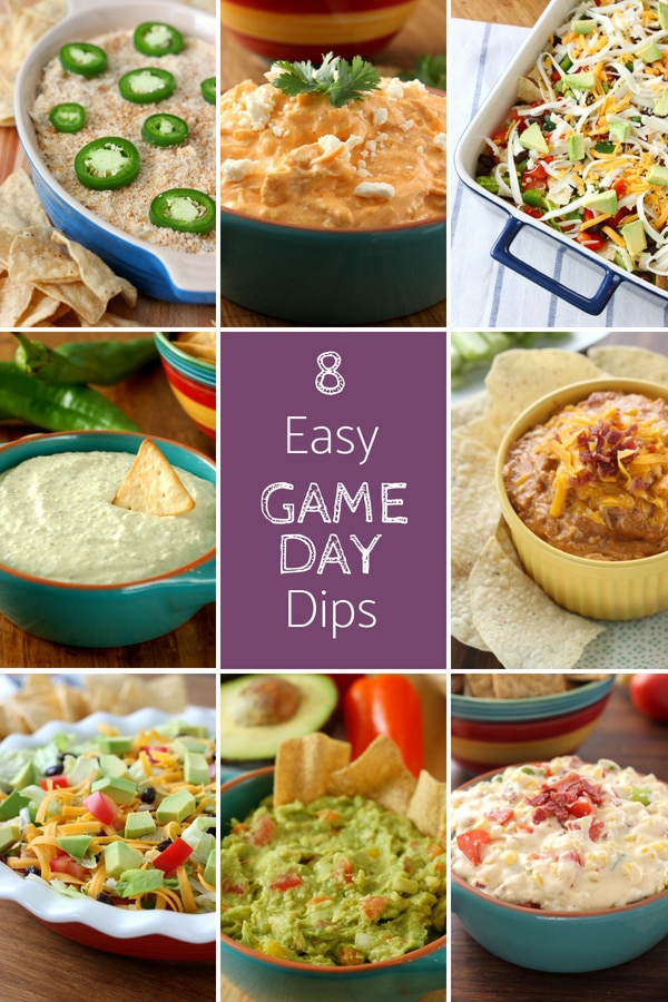8 Easy Game Day Dips - A Kitchen Addiction