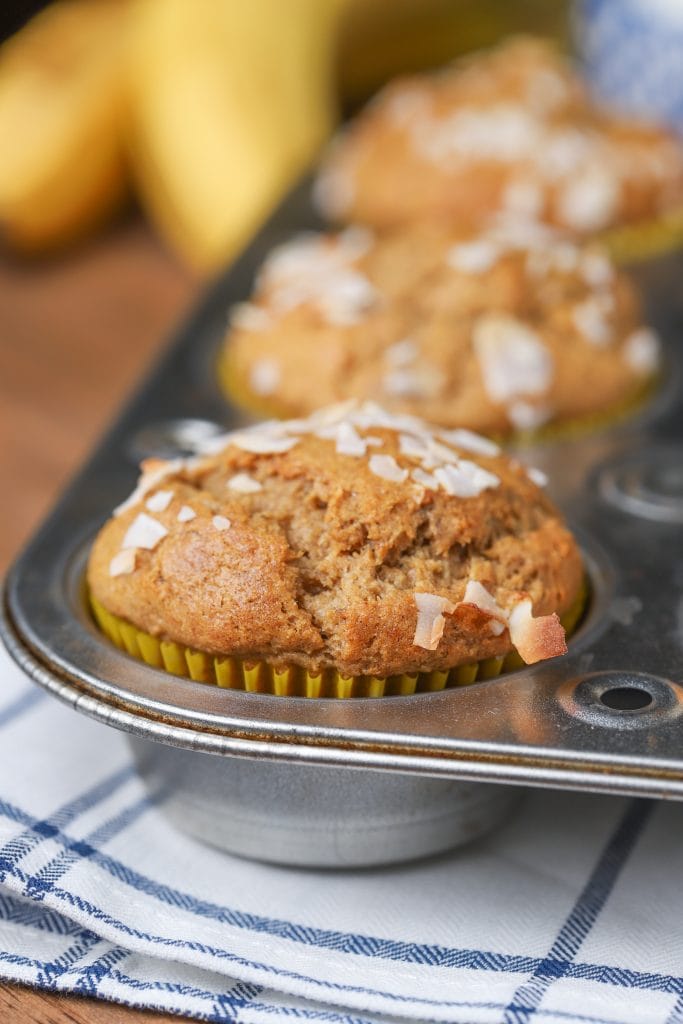 Peanut Butter Banana Protein Muffins A Kitchen Addiction