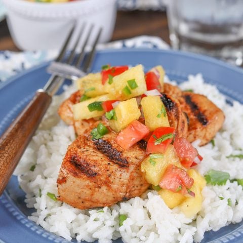 Grilled Chili Lime Turkey Tenders with Pineapple Salsa - A Kitchen ...