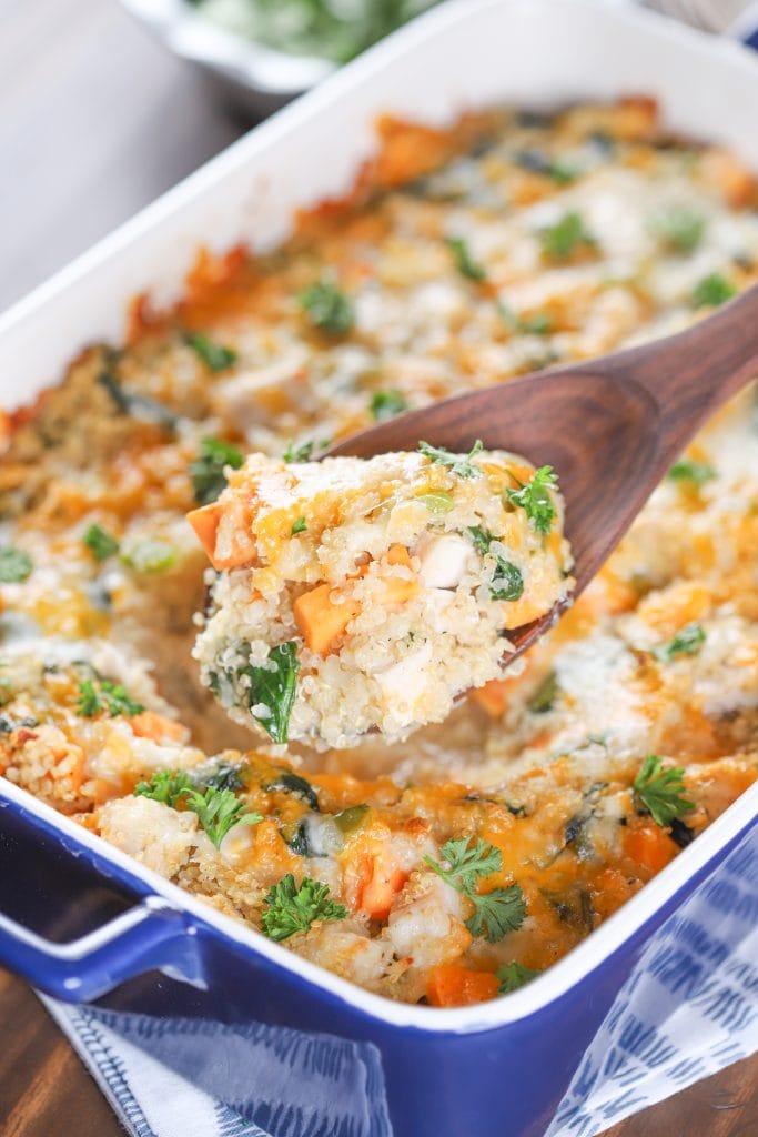 Turkey Sweet Potato Quinoa Bake - A Kitchen Addiction