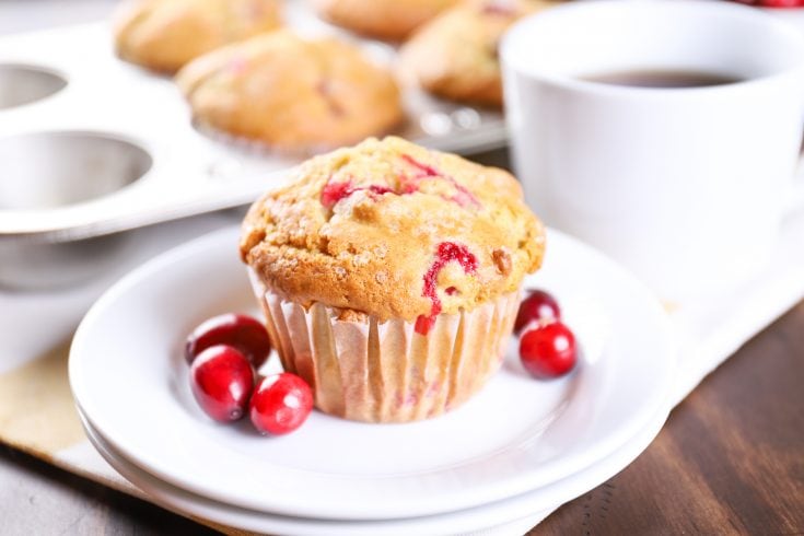 Bakery Style Cranberry Orange Muffins - A Kitchen Addiction