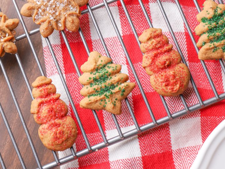 Gingerbread Spritz Cookies - My Sequined Life