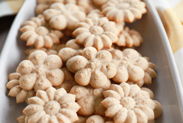 Chai Spritz Cookies - A Kitchen Addiction