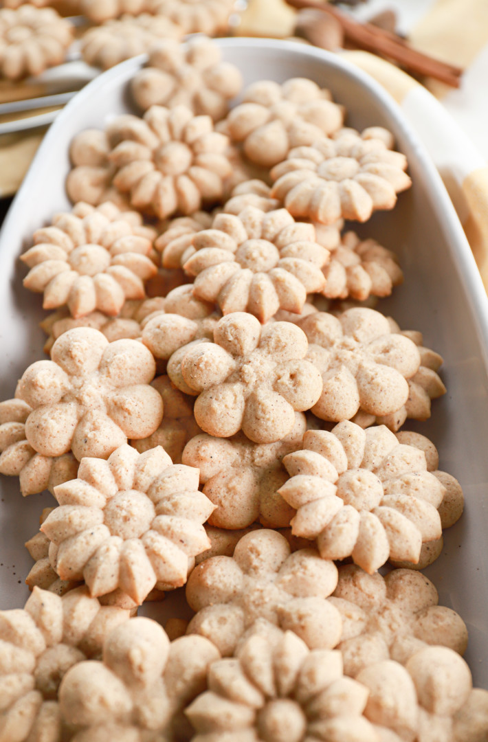 Chai Spritz Cookies - A Kitchen Addiction